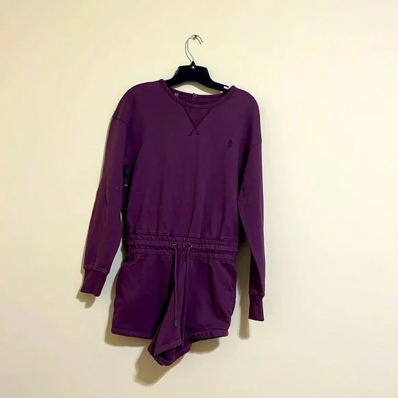 Free people By FP movement women romper Jumpsuit size XS deep purple NWOT - Picture 3 of 16